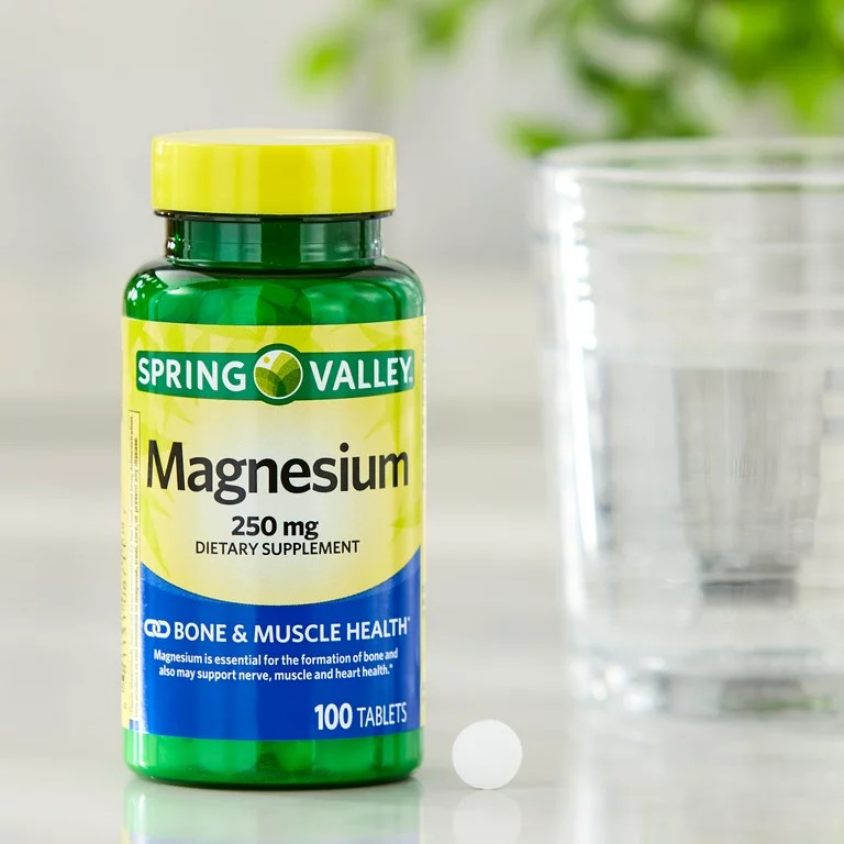 Spring Valley Magnesio 250mg frasco 100 Tabletas - imagen adicional