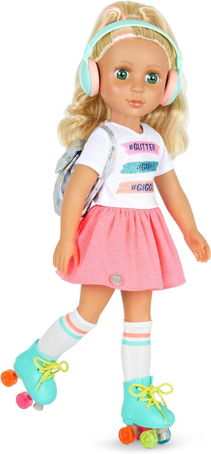Glitter Girls Sunnie Roller Skates muñeca con patines - imagen adicional