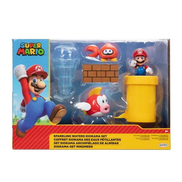 Super Mario Figuras Diorama Archipiélago de Almíbar