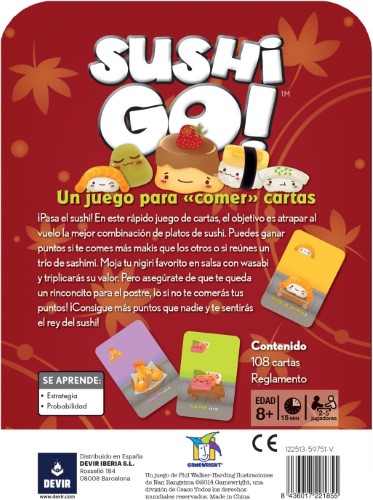 Suhi Go Juego de cartas Devir - imagen adicional