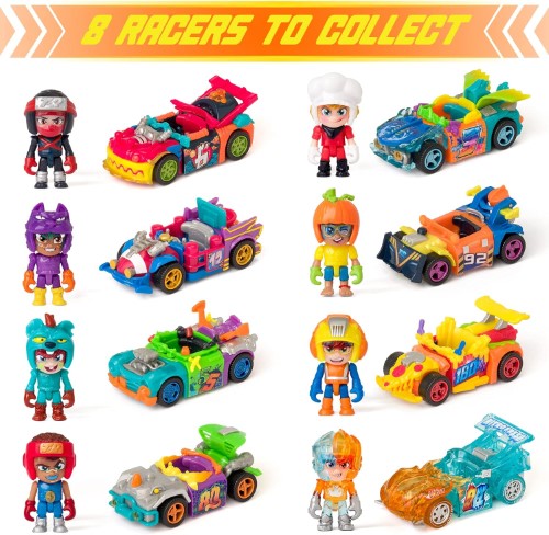 T-Racers Colección Fire & Ice Pack de 8 - imagen adicional