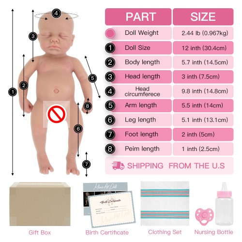 Muñeca Bebé de silicona reborn - imagen adicional