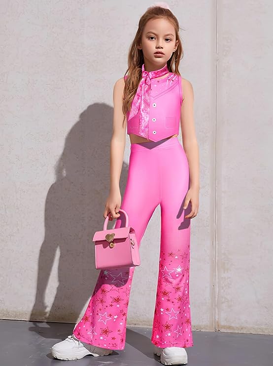 Disfraz para niñas de la Barbie Vaquera Rosa - imagen adicional
