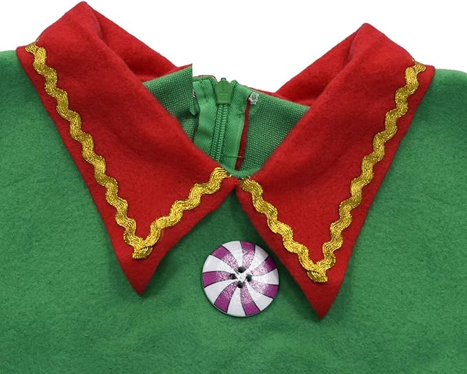 Disfraz de elfo navideño - Chica - imagen adicional