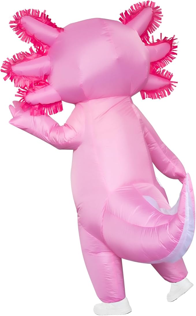 Disfraz inflable de ajolote Stegosaurus axolotl - imagen adicional
