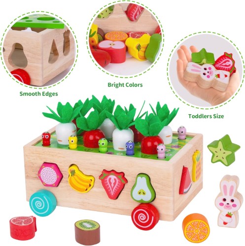 Juguete de madera Montessori huerto didáctico - imagen adicional