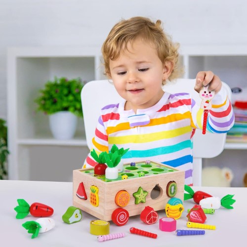 Juguete de madera Montessori huerto didáctico - imagen adicional