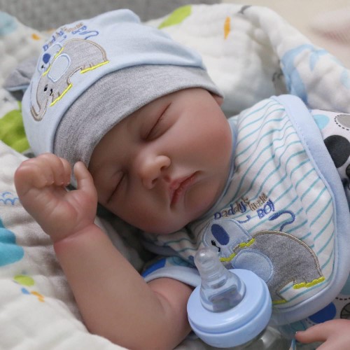 Kaydora Bebé reborn que parece de verdad pijama elefante - imagen adicional