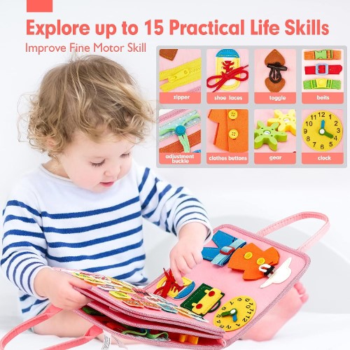 Juguete Montessori albúm didáctico portátil - imagen adicional