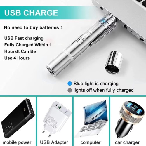 Juguete para gatos puntero láser carga USB 5 patrones ajustables - imagen adicional