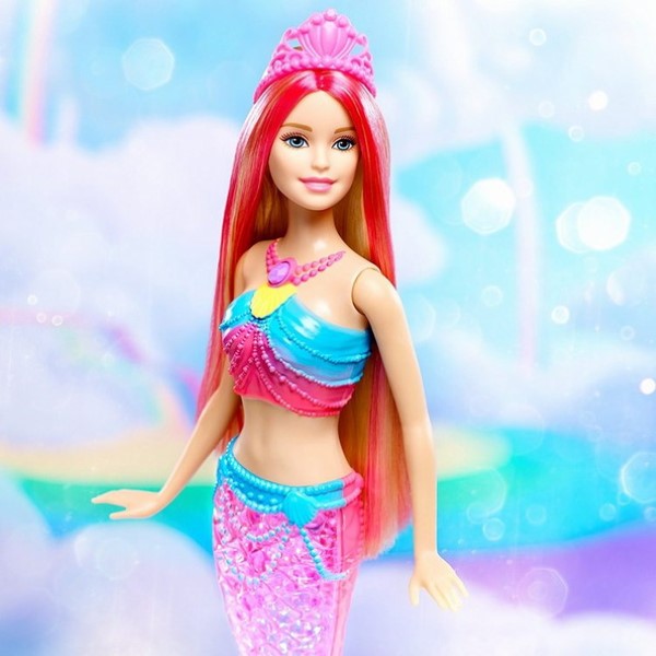 Barbie sirena luces arcoíris DHC40 - imagen adicional