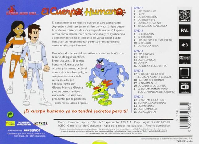 Erase una vez el cuerpo humano DVD - imagen adicional
