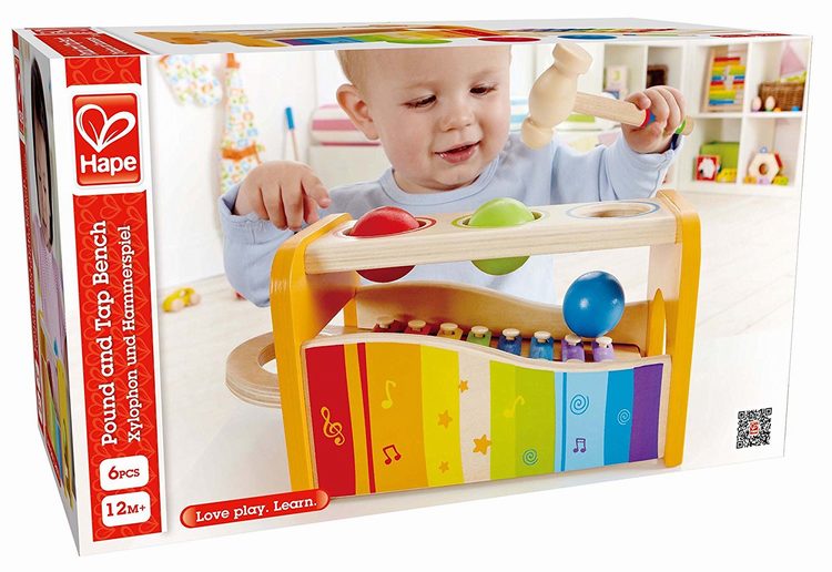 Xilofono y juego martillo Hape - imagen adicional