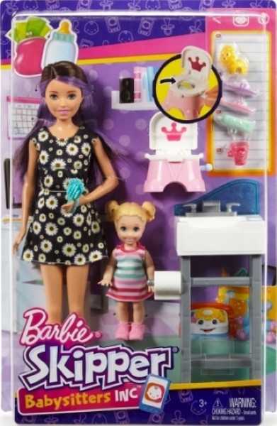 Barbie Skipper cuarto baño FJB01 - imagen adicional