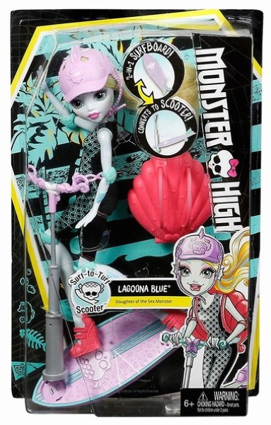 Monster High Lagoona y monopatin DNX06 - imagen adicional