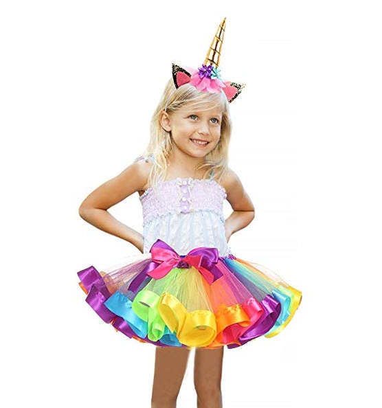 Disfraz unicornio tutú falda tiara - imagen adicional