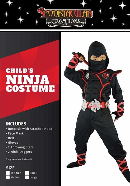 Disfraz ninja niños Spooktacular - imagen adicional