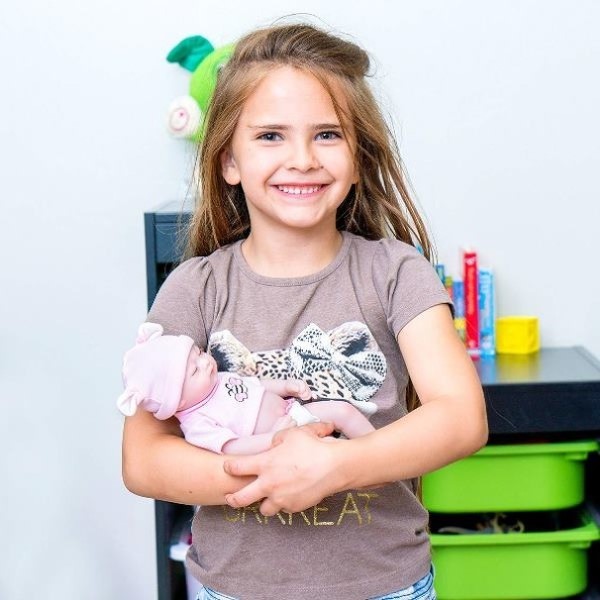Muñeca bebé reborn Kaydora - Rosa - imagen adicional