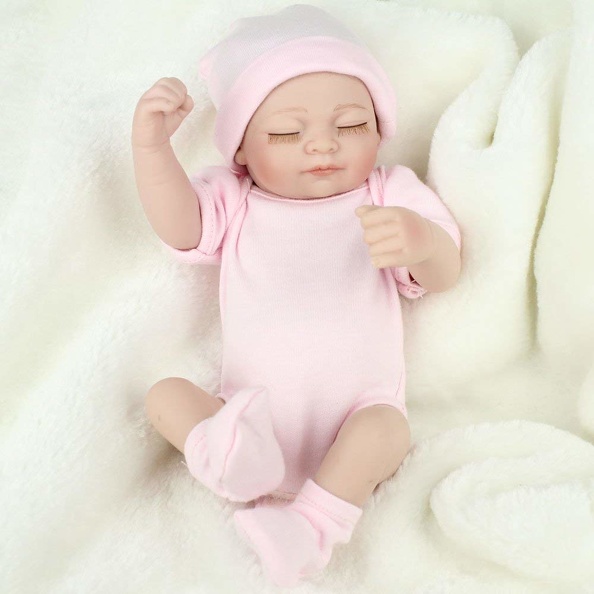 Muñeca bebé reborn Kaydora - Rosa - imagen adicional
