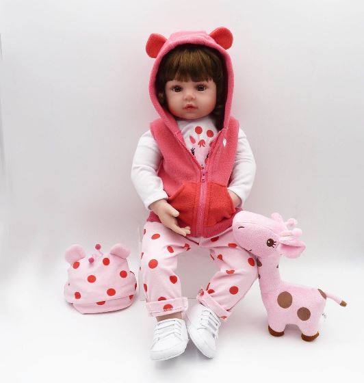 Muñeca Reborn realista hecha a mano 45 cm - imagen adicional