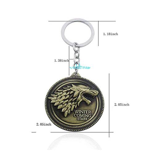 Game of Thrones 2 llaveros casa Stark - imagen adicional