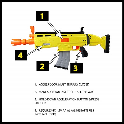 NERF Fortnite lanzadardos motorizado - imagen adicional