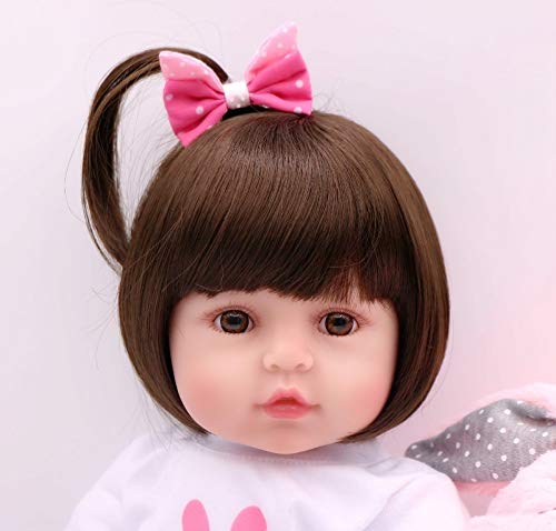 Muñeca Reborn de niña realista 55 cm - imagen adicional