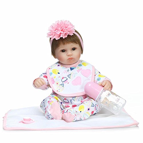 Bebita reborn estampado multicolor 43 cm - imagen adicional