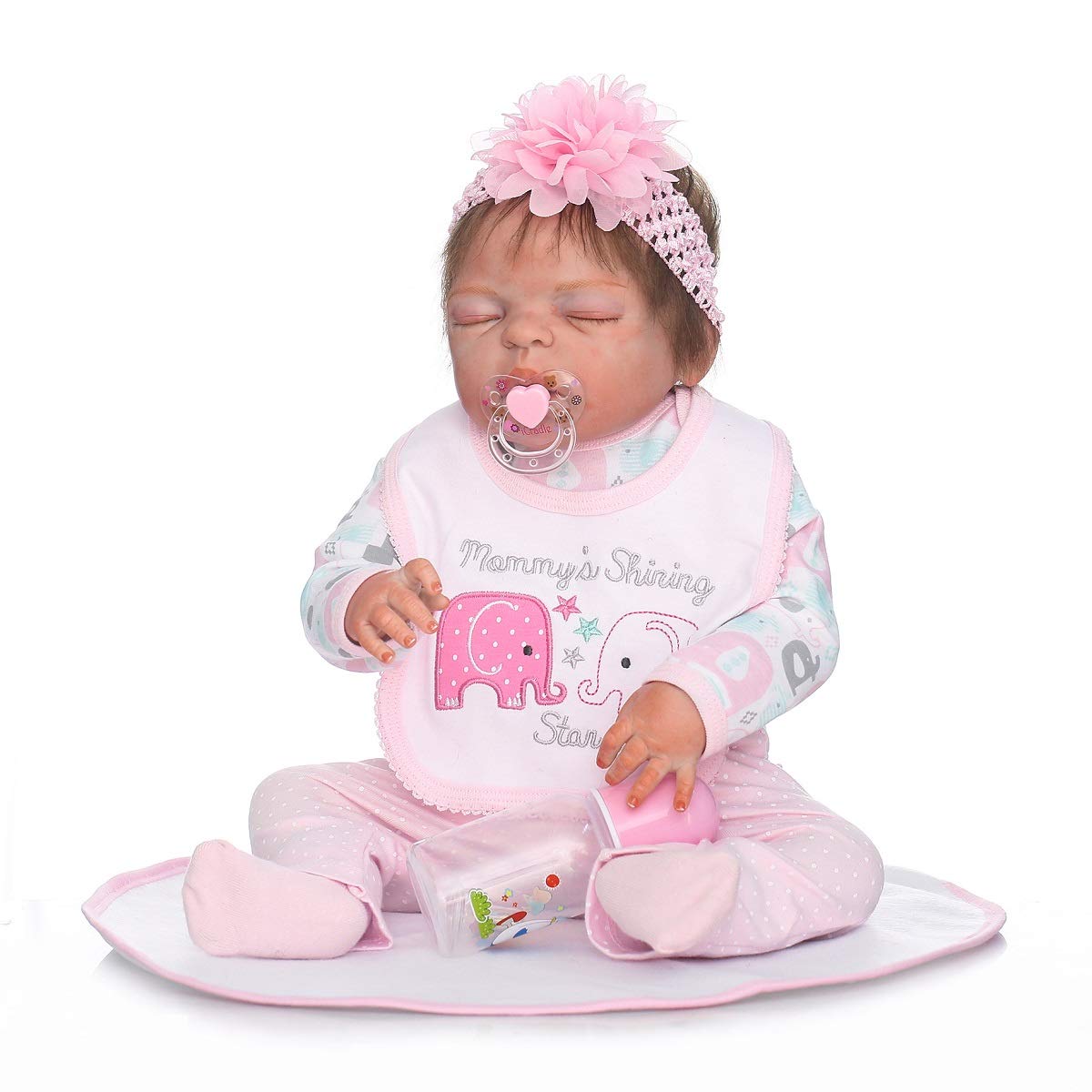 Bebé recién nacido hiperrealista 45 cm - imagen adicional