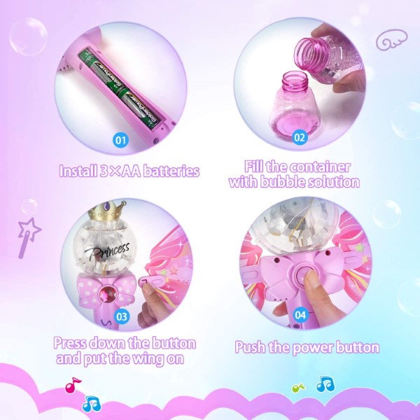 Cetro mágico de princesa burbujas - imagen adicional