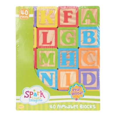 Cubos madera didácticos letras números - imagen adicional