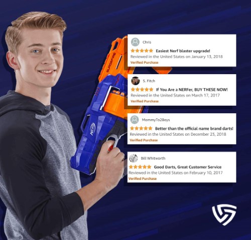 300 dardos pistolas y blasters NERF y similares - imagen adicional