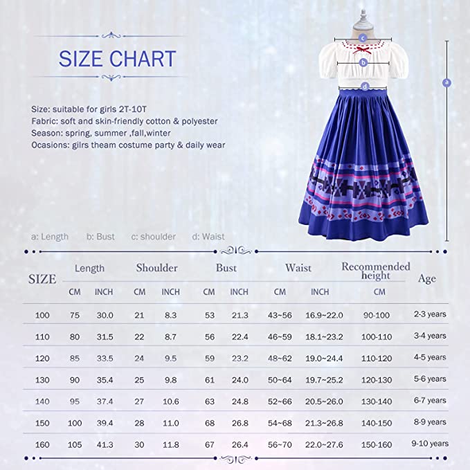 Encanto disfraz de Luisa Madrigal para niñas - imagen adicional