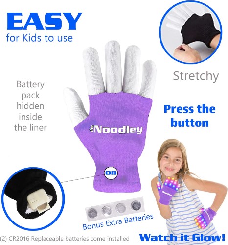 Guantes con luces LED para niños - imagen adicional