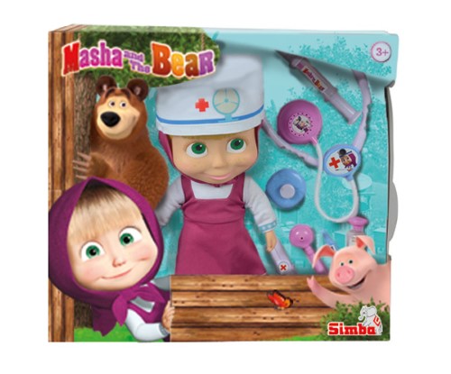 Masha y el Oso muñeca doctora con maletín - imagen adicional