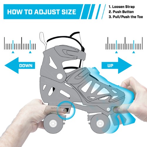 Patines 4 ruedas Roller Derby ajustable Talla 3-6 - vista alternativa