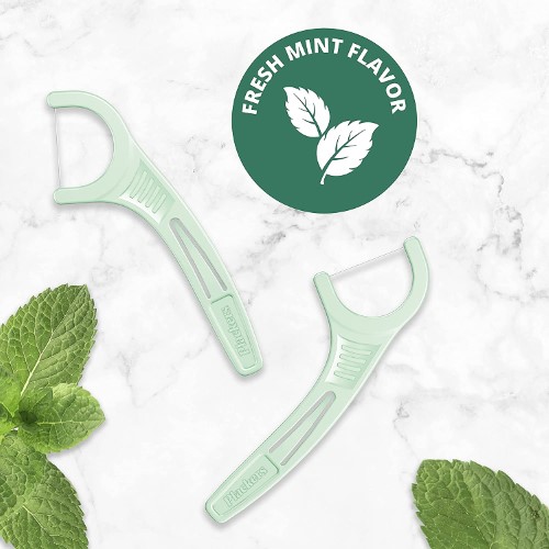 Plackers Micro Mint 12 mint dental flosser - imagen adicional