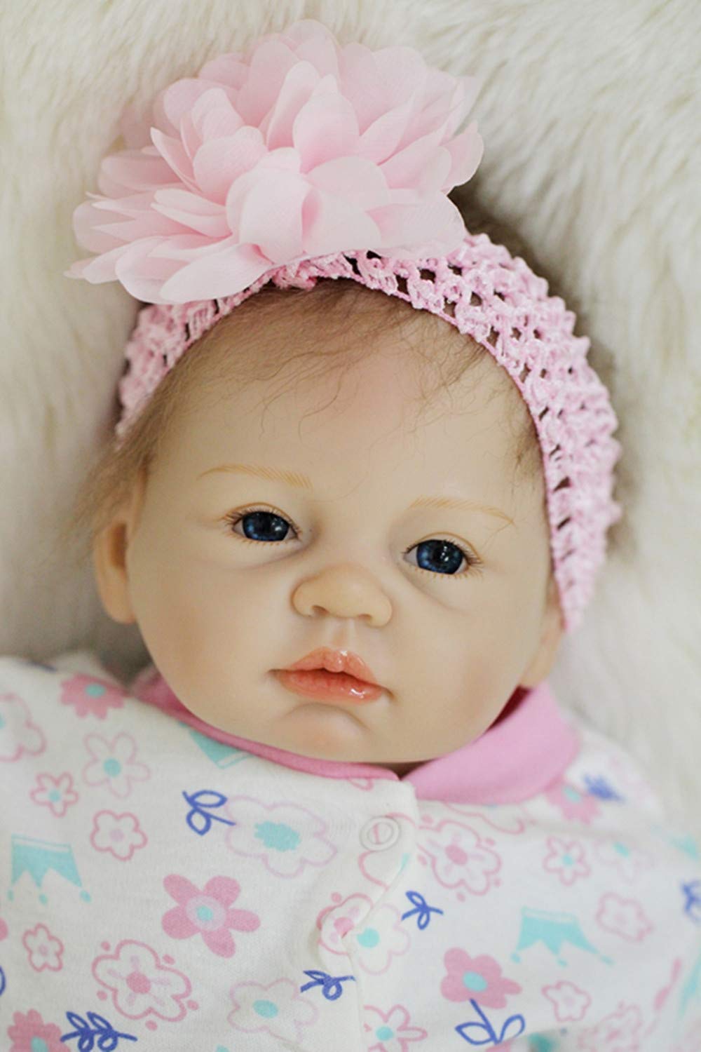 Muñeco bebé reborn realista 55 cm - imagen adicional