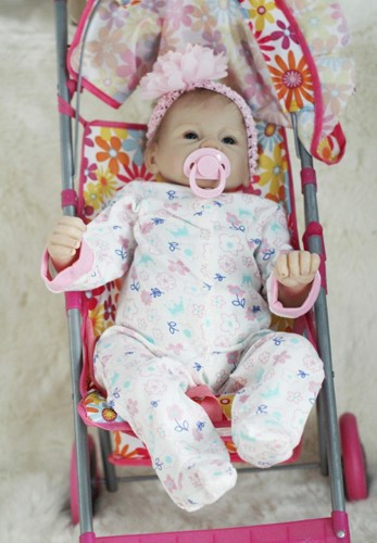 Muñeco bebé reborn realista 55 cm - imagen adicional