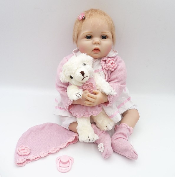 Bebe Reborn muñeco realista 55 cm Ziyiui - imagen adicional