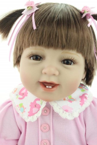 Muñeca bebé reborn boca magnética 55 cm - imagen adicional