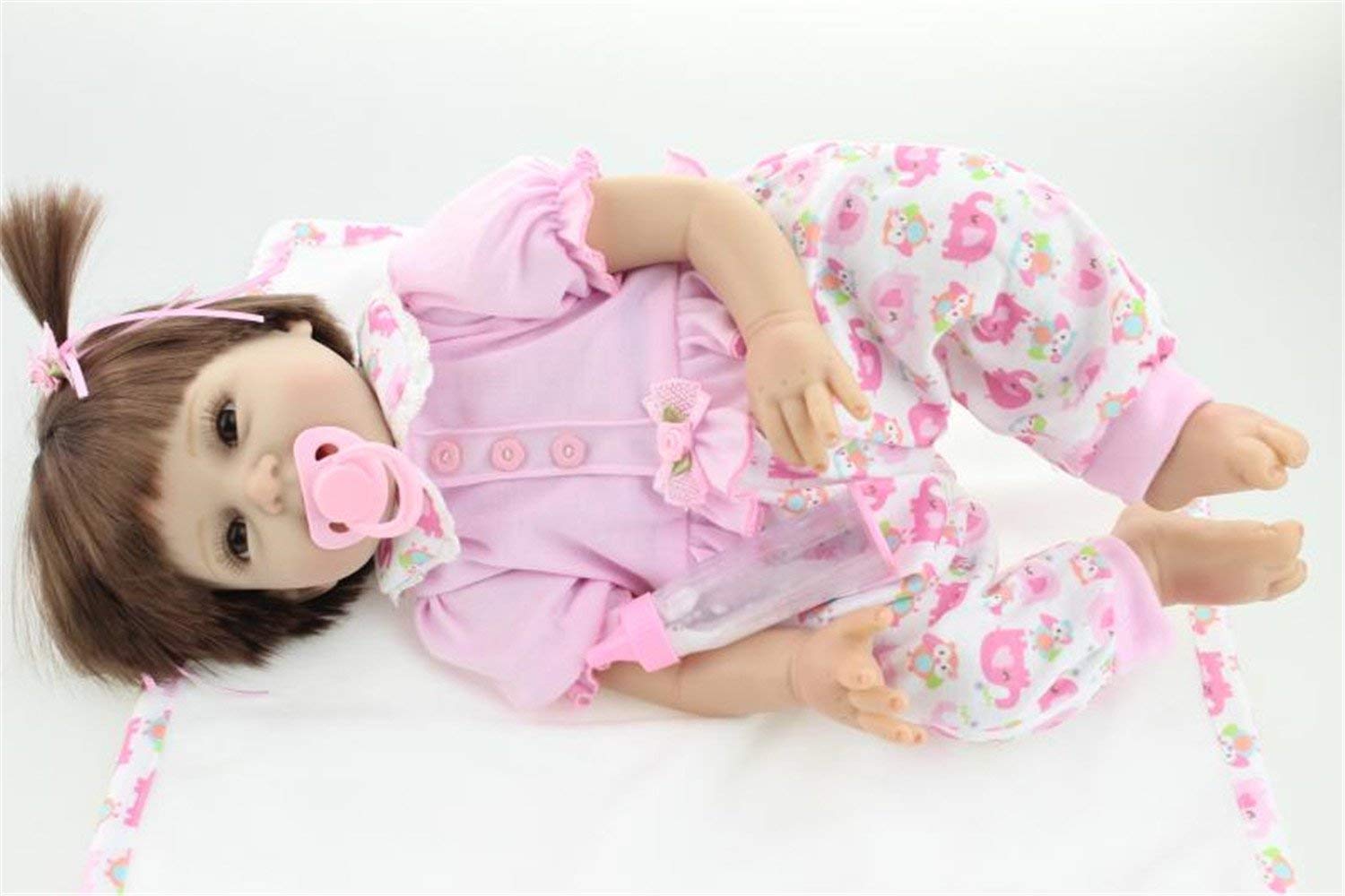Muñeca bebé reborn boca magnética 55 cm - imagen adicional