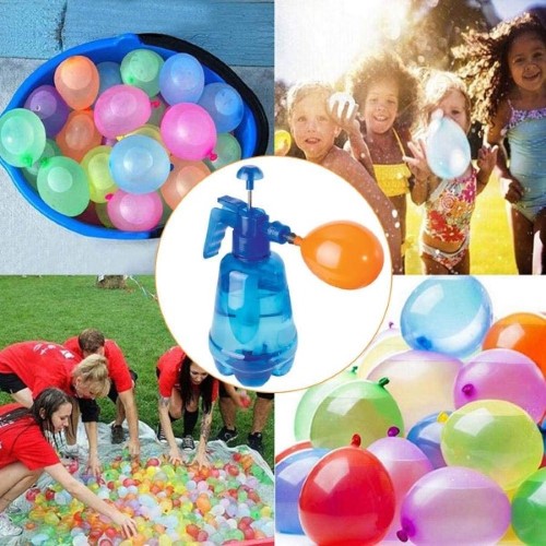 Botella con hinchador 100 globos de agua - imagen adicional