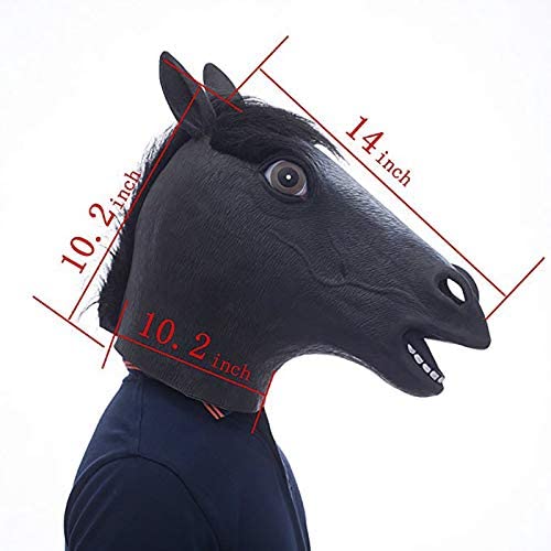 Máscara de caballo - negro - imagen adicional
