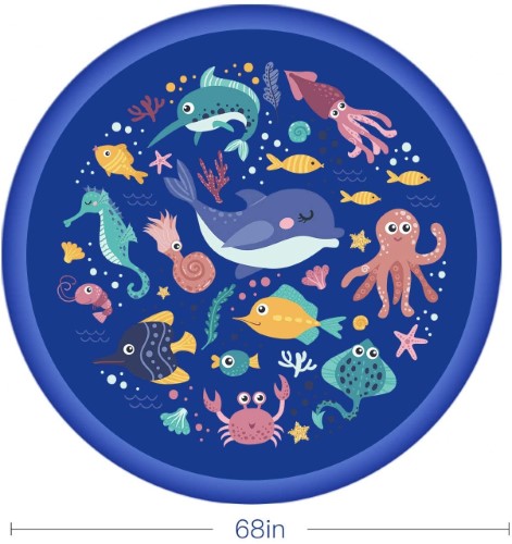 Alfombra agua inflable con rociadores - imagen adicional