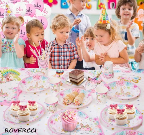 Set de cumpleaños unicornio 16 personas - imagen adicional