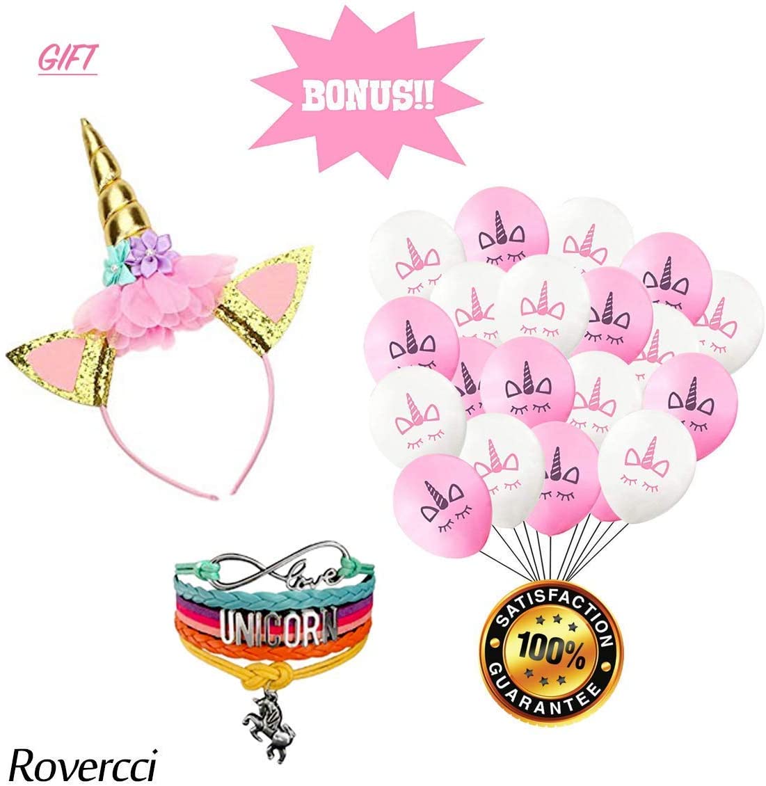 Set de cumpleaños unicornio 16 personas - imagen adicional