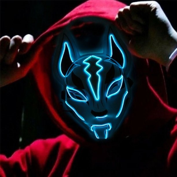 Fortnite Fox Drift máscara LED