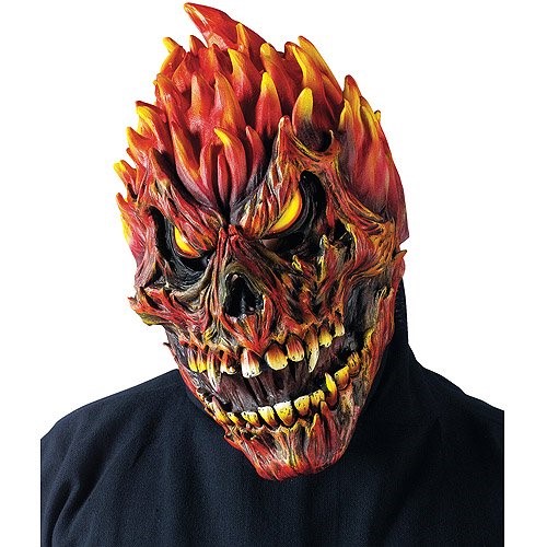 Máscara calavera de fuego