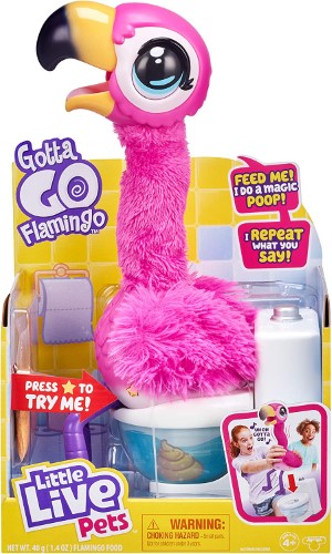 Little Live Pets Gotta Go Flamingo Flamenco Rosa que hace popó - imagen adicional